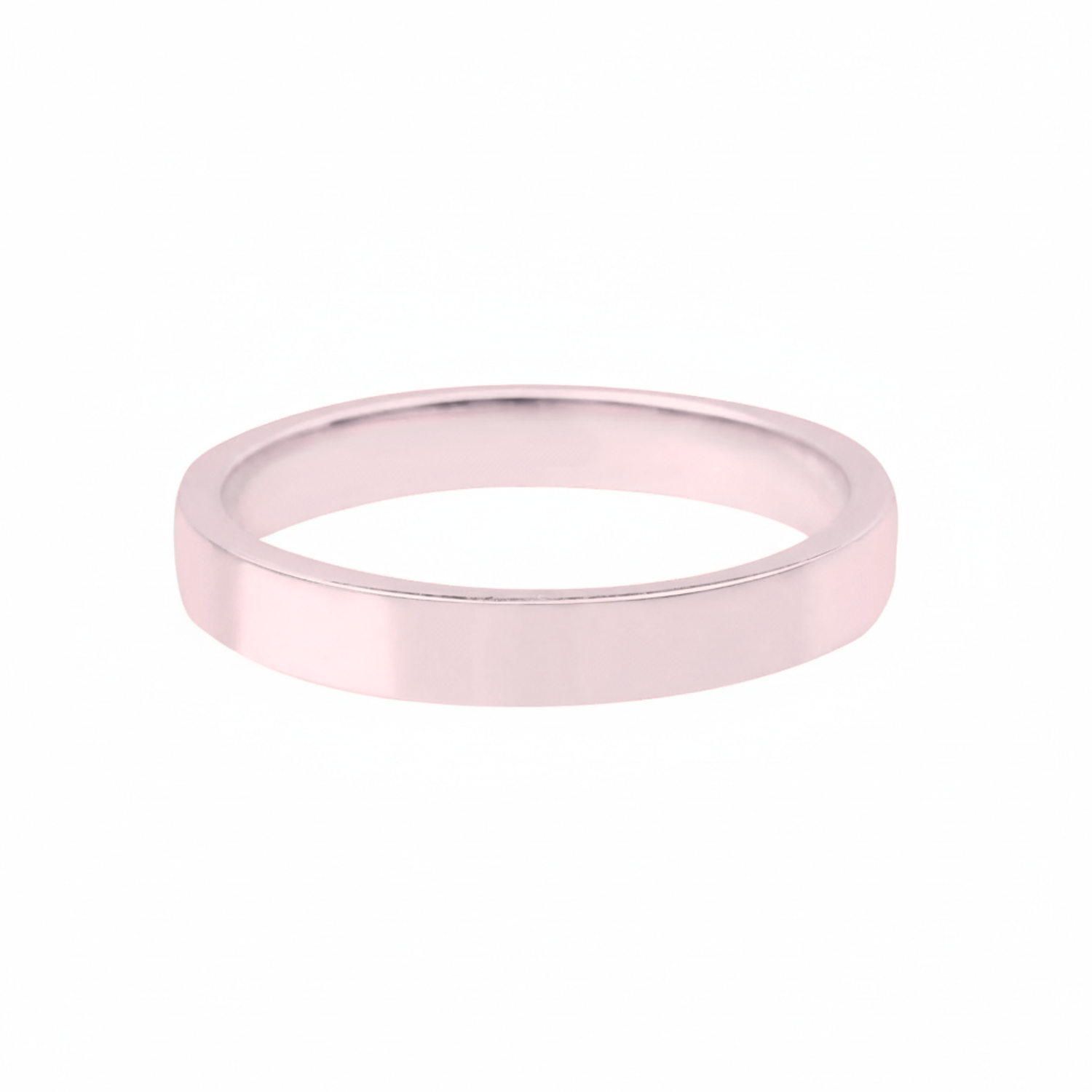 Aliança Quadrada de 3.50mm Ouro 18k