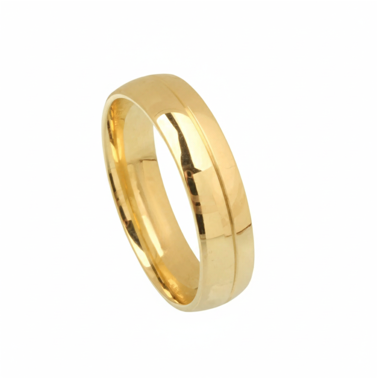 Aliança Comfort Redonda Masculina Ouro 18k