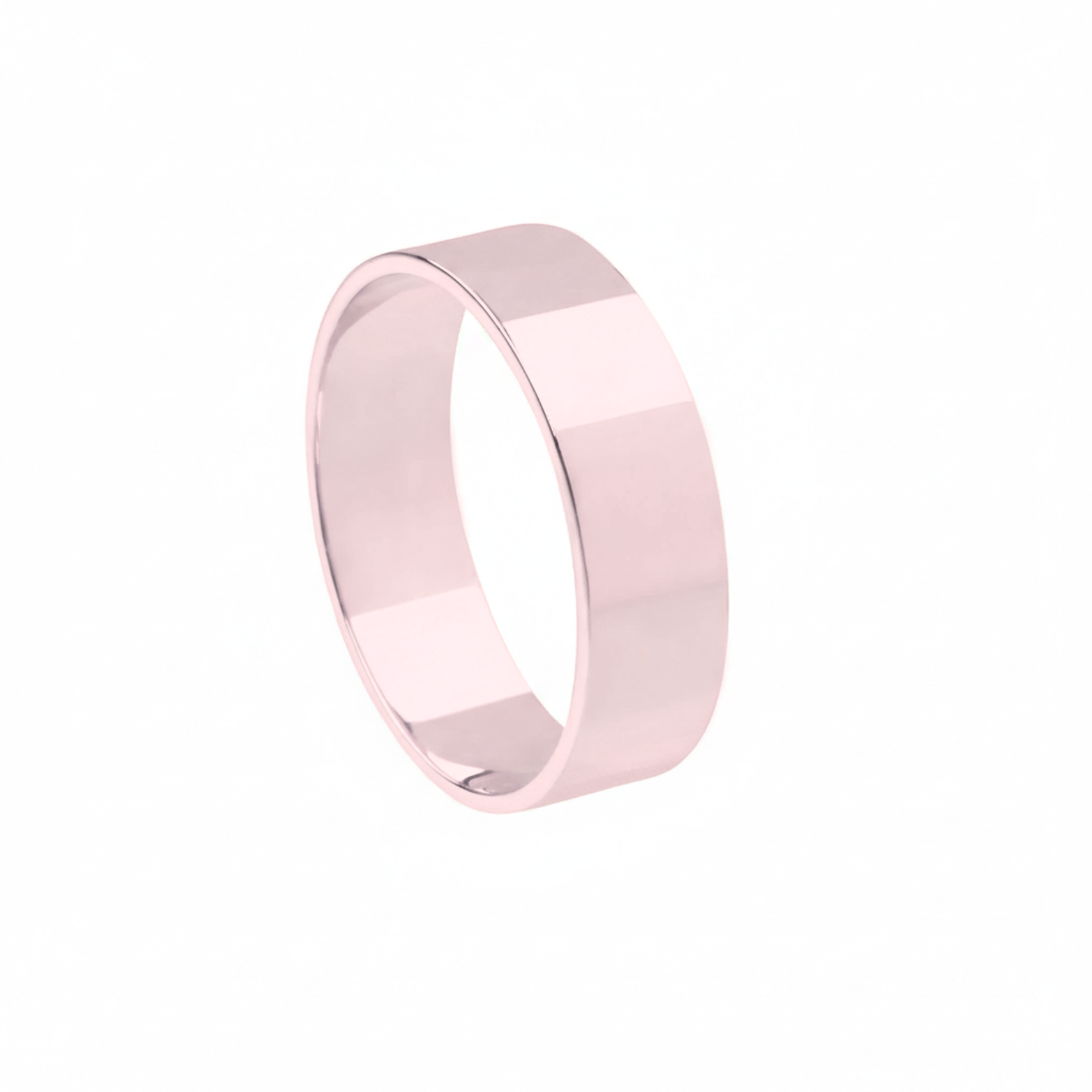 Aliança Reta Lisa 6mm Ouro 18k