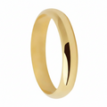 Aliança Soft 4mm Abaulada Lisa Ouro 18k