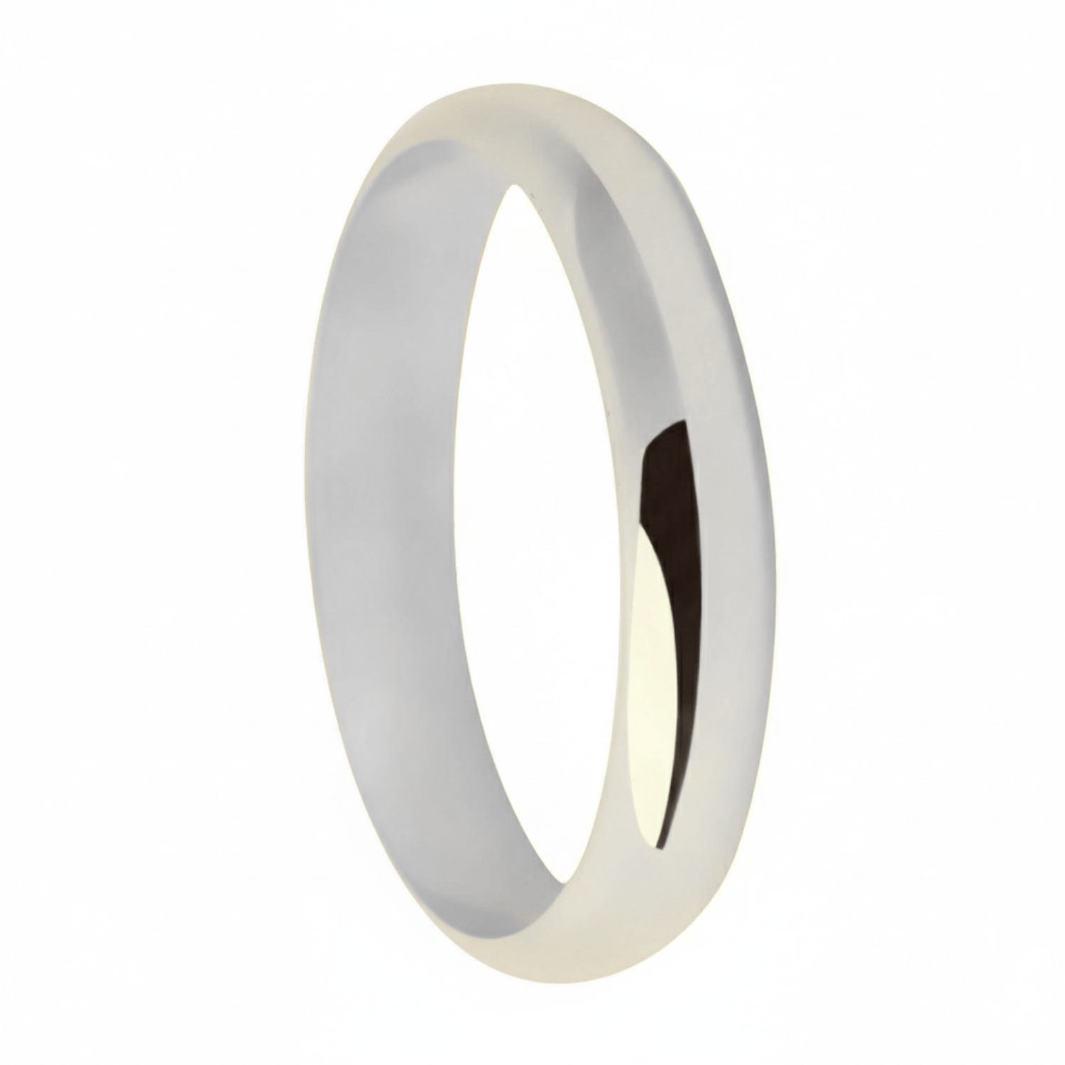 Aliança Soft 4mm Abaulada Lisa Ouro 18k