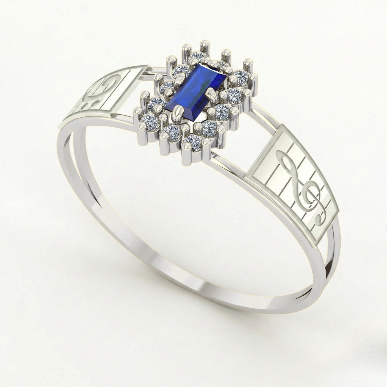 Anel Formatura - Música Ouro 18k